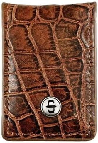 Stetson Cognac Crocs Mensured Money Money Clip 9801004-233 ، Cognac in Saudi Arabia