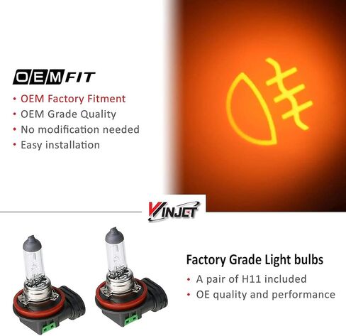 Winjet WJ30-0106-09 OEM Series for [2006-2008 Honda Fit] Driving Fog Lights + Switch + Wiring Kit in Saudi Arabia