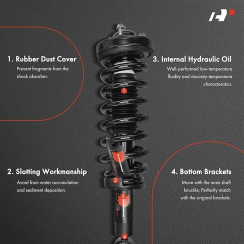 A-Premium Front Pair (2) Complete Strut & Coil Spring Assembly Compatible with Ford Expedition & Lincoln Navigator 2007 2008 2009 2010 2011 2012 2013, Driver and Passenger Side in Saudi Arabia