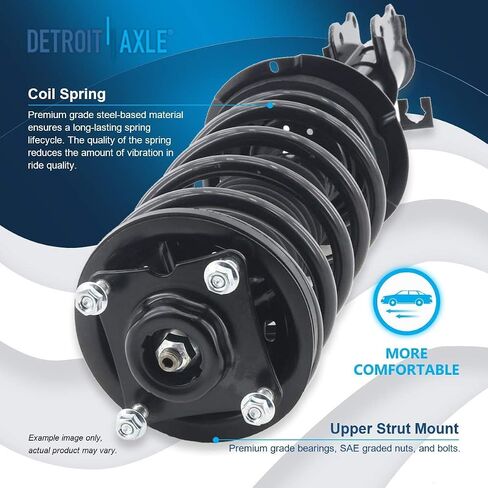 Detroit Axle - مجموعة تعليقات 10pc من أجل Mazda Ford Ford Escape Mercury Mariner ، مفاصل التوجيه ومحامل محامل العجلات مع امتصاص الصدمات الخلفية لفائف الربيع. in Saudi Arabia