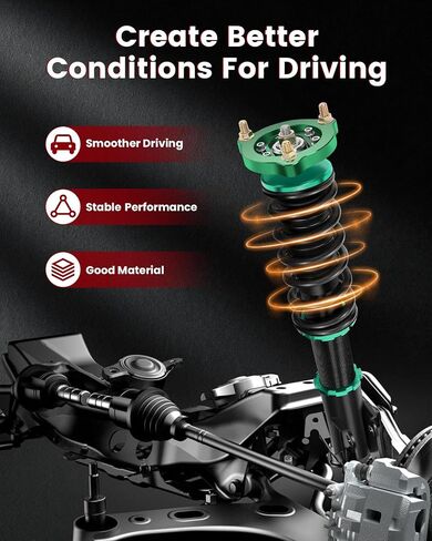 Cciyu Coilover مجموعة التخفيض القابلة للتعديل FIT 2006-2011 لهوندا من أجل Civic FG1/FG2 Superension Sucsorbers ملفات قابلة للتعديل in Saudi Arabia