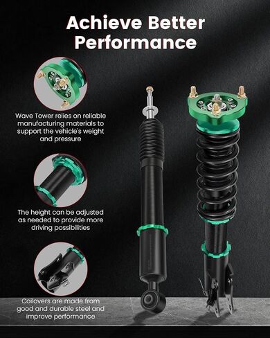 Cciyu Coilover مجموعة التخفيض القابلة للتعديل FIT 2006-2011 لهوندا من أجل Civic FG1/FG2 Superension Sucsorbers ملفات قابلة للتعديل in Saudi Arabia