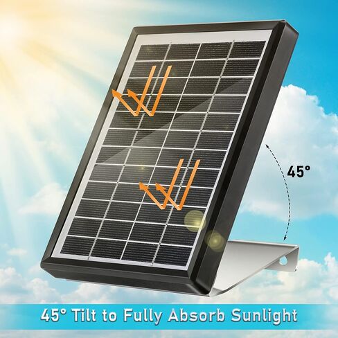 Solar Panel for Deer Feeder 12V 3.5W Waterproof Outdoor Solar Battery Charger with Metal Mounting Bracket Alligator Clip Feeder Solar Panel in Saudi Arabia