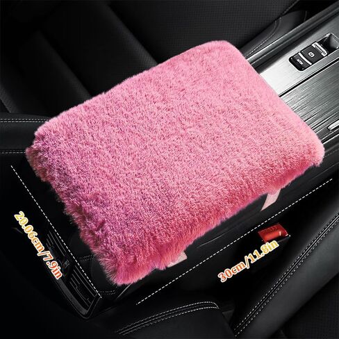 Auto Center Console Cover, Car Center Armrest Cover, 11.8" x 7.9" Middle Console Cover, Soft Fluffy Car Armrest Seat Box Cushion Protector Car Accessories Universal for Vehicles (Blue) in Kuwait