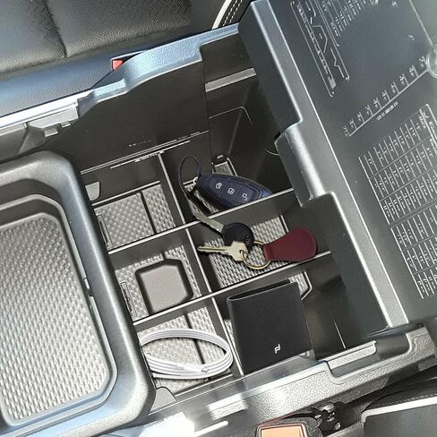 x xotic tech Rear Lower Center Console Organizer Divider Compatible with Dodge RAM 1500 2500 3500 2019 2020 2021 2022 2023 2024 2025 (NOT for Classic, Longhorn, Limited, TRX) in Saudi Arabia