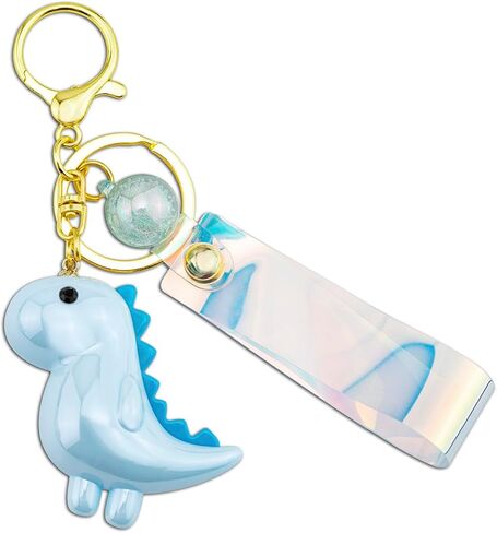 Cute Dinosaur Keychain for Women Valentines Gift Kawaii Key Chains Car Key Accessories for Handbags Backpack Bag in Saudi Arabia