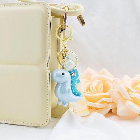 Cute Dinosaur Keychain for Women Valentines Gift Kawaii Key Chains Car Key Accessories for Handbags Backpack Bag in Saudi Arabia