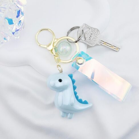 Cute Dinosaur Keychain for Women Valentines Gift Kawaii Key Chains Car Key Accessories for Handbags Backpack Bag in Saudi Arabia