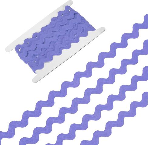 Rick Rack Trim ، 5 ياردة 20 ملم/0.8 بوصة مزج مزخرفة القطع الشريط للخياطة/DIY الحرف/الملابس/الديكور ، Polyester RIC RAC تقليم [الأزرق] in Kuwait