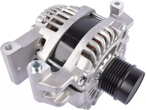 المولد المتوافق مع Jeep Cherokee 2014-2019 ، Compass ، Renegade & Chrysler 200 & Ram Promaster City & Fiat 500x ، 2.4L ، 12V 160A 6-Grove Decoupler Pulley ، استبدل# 56029624ab in Kuwait