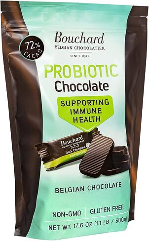 Bouchard Probiotics Belgian Chocolate Dark 72% Cacao (1.1 LB / 500 G) in Saudi Arabia