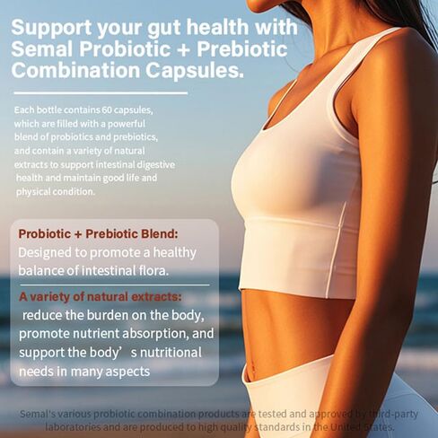 SEMAL Gut Sweeper Intestinal Probiotics for Men and Women - 60 Capsules in Saudi Arabia