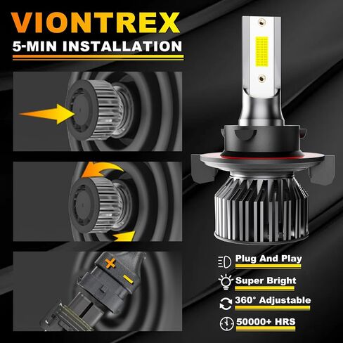 Fit For 2007-2019 Chevy Silverado 2500HD/3500HD Combo 9005 H11 High/Low Beam 5202 Fog Light Bulbs Kits, 40000LM 6500K 500% Super Brighter With 12000RPM Cooling Fan, Plug-and-Play, 6-Pack in Saudi Arabia