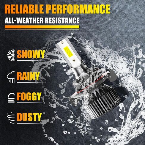 Fit For 2007-2019 Chevy Silverado 2500HD/3500HD Combo 9005 H11 High/Low Beam 5202 Fog Light Bulbs Kits, 40000LM 6500K 500% Super Brighter With 12000RPM Cooling Fan, Plug-and-Play, 6-Pack in Saudi Arabia