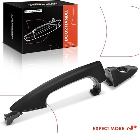 A-Premium Front Driver Side Exterior Door Handle with Keyhole Compatible with Hyundai Accent 2012-2017, Primed Black, Replace# 826511R000, 826521R000CA in Saudi Arabia