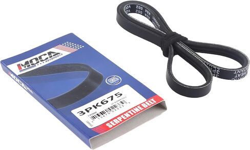 MOCA 3PK675 و 4PK850 & 4PK890 EPDM Serpentine Belt Fits لـ KIA 2010-2012 Soul 2U Hatchback 4-Door 2.0L ، For Hyundai 2008-2009 Tucson L 2.0L ، 2008-2009 Tucson Limited ، وأكثر in Saudi Arabia