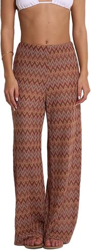 Gottex Beach Life High-Waist Wide Leg Pants - Zig Zag Crochet Design, Elastic Waistband & Pairs with Desert Mirage Tops in Saudi Arabia