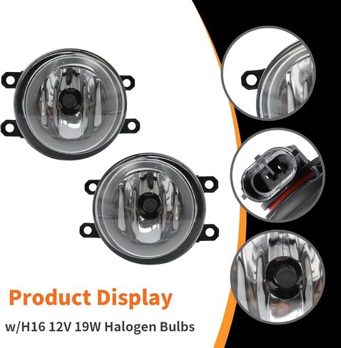 Bumper Driving Fog Light Assembly Compatible with Tundra 2014-2021 Clear Lens Left & Right Side Fog Lamp w/H11 12V 55W Halogen Bulbs 8122002160 TO1038175 in Saudi Arabia