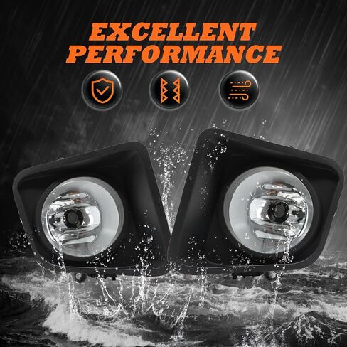 Bumper Driving Fog Light Assembly Compatible with Tundra 2014-2021 Clear Lens Left & Right Side Fog Lamp w/H11 12V 55W Halogen Bulbs 8122002160 TO1038175 in Saudi Arabia