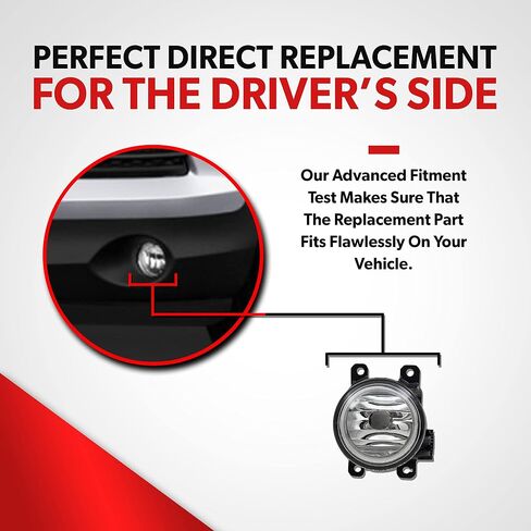 لعام 2016 2017 2018 Honda Pilot LX Ex Ex -L Elite Touring Fog Light Assembly - CAPA Certified - FITS Side Driver من مصابيح الضباب الأمامية - يشمل ضوء الضباب التجريبي عدسة ، سكن ، لمبة ، in Saudi Arabia