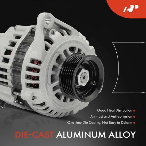 A-Premium Alternator Compatible with Nissan Pathfinder 1997-2002 3.3L, 12V 90A 6-Groove Pulley Clockwise, Replace# 231000W001, 231000W002 in Saudi Arabia