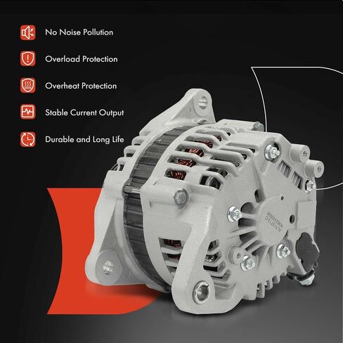 A-Premium Alternator Compatible with Nissan Pathfinder 1997-2002 3.3L, 12V 90A 6-Groove Pulley Clockwise, Replace# 231000W001, 231000W002 in Saudi Arabia