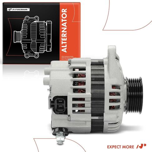 A-Premium Alternator Compatible with Nissan Pathfinder 1997-2002 3.3L, 12V 90A 6-Groove Pulley Clockwise, Replace# 231000W001, 231000W002 in Saudi Arabia