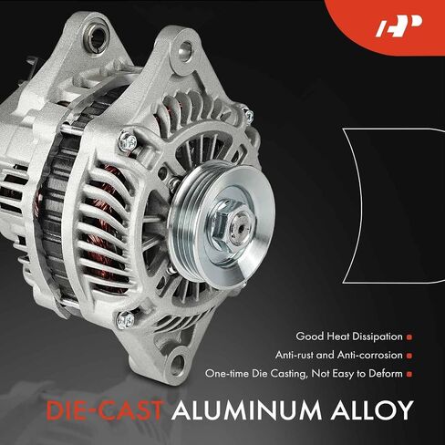A-Premium Alternator Compatible with Chrysler PT Cruiser 2003-2005 & Dodge Neon 2004-2005 2.0L, 12V 100A 4-Groove Pulley Clockwise, Replace# 5033253AA, RL033253AA in Saudi Arabia