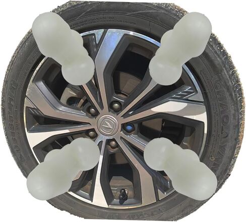 أغطية جذع الصمام المزدوجة للإطارات ، أغطية صمام الإطارات المحكمة الإغلاق ، أغطية صمامات هواء السيليكون مضحك ، عالمي للسيارات ، سيارات الدفع الرباعي ، الدراجات ، الشاحنات ، الدراجات النارية (أسود ، 4 مساءً) in Kuwait