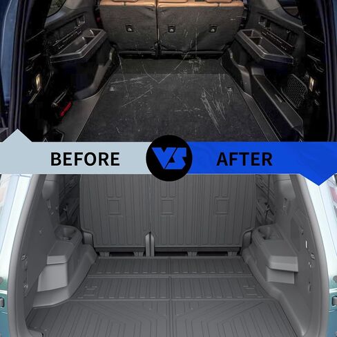 Rongtaod Cargo Mat Compatible with 2025 Toyota 4Runner Gas 5 Seater (NO Hybrid EV & i-Force MAX) Cargo Liner Trunk Liner Trunk Mat Back Seat Protector 4 Runner Accessories (Cargo Mat+Backrest Mats) in Saudi Arabia