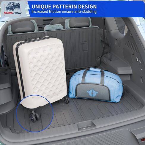 Rongtaod Cargo Mat Compatible with 2025 Toyota 4Runner Gas 5 Seater (NO Hybrid EV & i-Force MAX) Cargo Liner Trunk Liner Trunk Mat Back Seat Protector 4 Runner Accessories (Cargo Mat+Backrest Mats) in Saudi Arabia