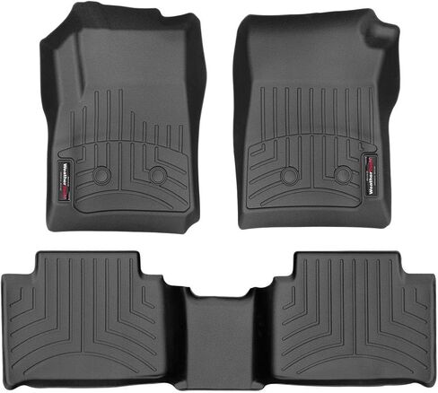 WeatherTech Custom Fit FloorLiners for Canyon, Colorado - 1st & 2nd Row (44751-1-2), Black in Saudi Arabia