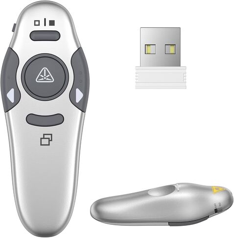 QUI عرض تقديمي ، فنيه لاسلكي ، فقرر عن بُعد لعرض PowerPoint ، عن بُعد ، USB Pink PowerPoint Slide Advancer لنظام التشغيل Mac/Linux ، Google Slide/PPT/Keynote in Kuwait