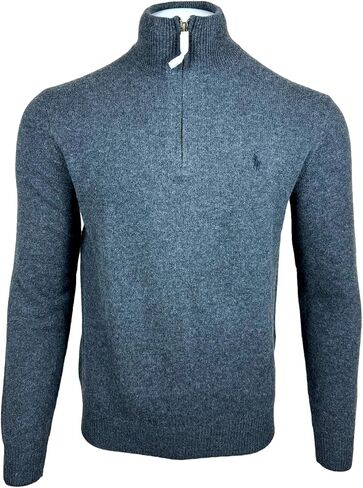 POLO RALPH LAUREN Men's Quarter-Zip Wool Blend Sweater (X-Large, Red) in Saudi Arabia