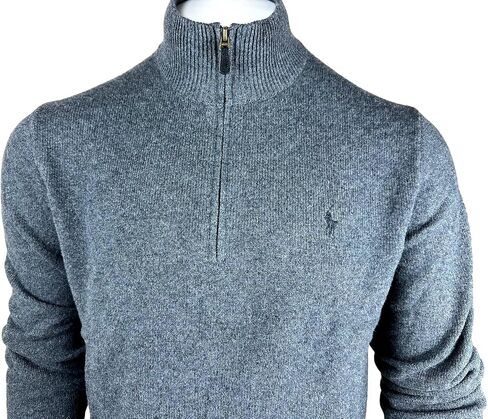 POLO RALPH LAUREN Men's Quarter-Zip Wool Blend Sweater (X-Large, Red) in Saudi Arabia