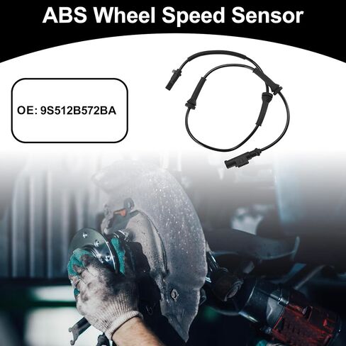 مستشعر سرعة عجلة ABS الخلفية اليسرى أو الخلفية اليمنى مستشعر نظام الفرامل المضاد للانغلاق رقم 9S512B572BA لـ FIAT 500 2007-2023 in Saudi Arabia