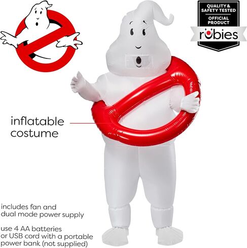 Rubies Ghostbusters: No Ghosts Inflatable Costume for Adults, Unisex One Size in Saudi Arabia