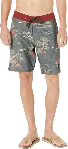 Quiksilver للرجال القياسي القنب Stretch Scallop 19 Boardshort Swim Trunk Suit in Kuwait
