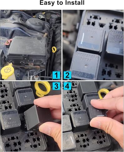4pcs 5 Pin 50732 Automotive Relay 12VDC استبدال 04727370AA 50732 5081-B3 V4-1C-12V in Saudi Arabia
