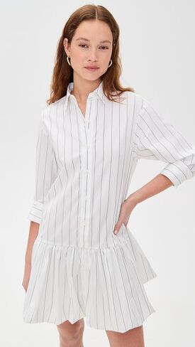 Madewell Women's Mini Pinstripe Poplin Shertdress in Saudi Arabia