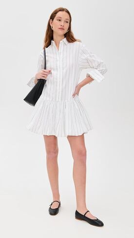 Madewell Women's Mini Pinstripe Poplin Shertdress in Saudi Arabia