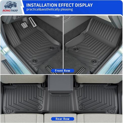 Rongtaod Cargo Mat Compatible with 2025 Toyota 4Runner Gas 5 Seater (NO Hybrid EV & i-Force MAX) Cargo Liner Trunk Liner Trunk Mat Back Seat Protector 4 Runner Accessories (Cargo Mat+Backrest Mats) in Saudi Arabia