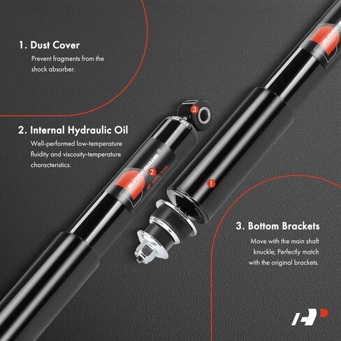 A-Premium Front Pair (2) Shock Absorber Compatible with Chevrolet Colorado 2004-2012 & GMC Canyon 2004-2012 & Isuzu i-350 2006, i-370 2007-2008, Driver and Passenger Side in Saudi Arabia