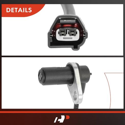 A-Premium ABS Wheel Speed Sensor Compatible with Mitsubishi Models - Eclipse 2006 2007 2008 2009 2010 2011 2012 - Front Left Driver Side, Replace# MN113195 in Saudi Arabia