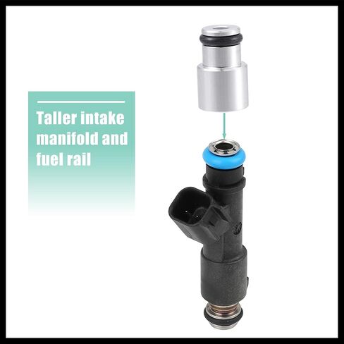 8pcs Fuel Injector Spacer Set Intake Manifold Truck Injector Replacement for LS1 LS6 Truck Injector Adapter Replacement Durable Material in Saudi Arabia