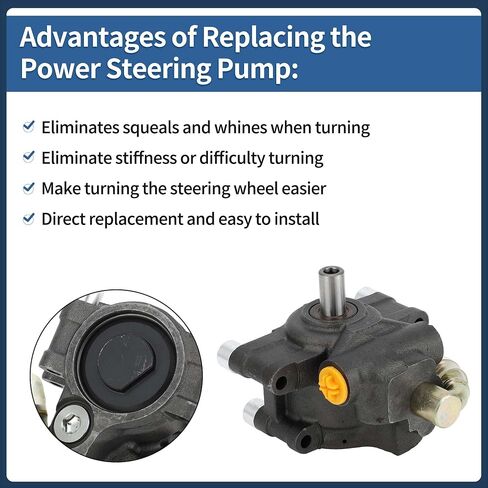Power Steering Pump, Car Power Assist Pump No.9L3Z3A674C for Ford F-150 2009-2010 V8 4.6L/5.4L for Ford Expedition 2010 V8 5.4L Aluminum Alloy Silver Tone, 1 Pc in Saudi Arabia