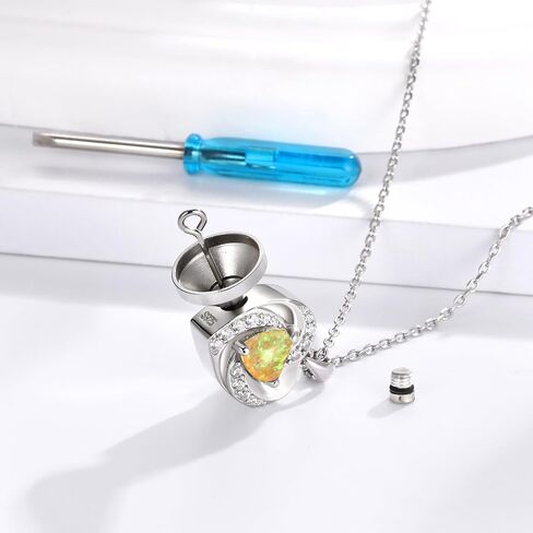 Opal Heart Urn Necklaces to Hold Ashes of Loved Ones 925 Sterling Silver Cremation Jewelry for Women in Saudi Arabia