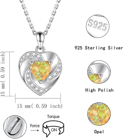 Opal Heart Urn Necklaces to Hold Ashes of Loved Ones 925 Sterling Silver Cremation Jewelry for Women in Saudi Arabia
