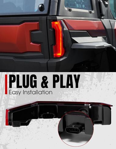 A & UTV Pro Red LED LED LIDS لـ 2024+ Polaris XPedition XP/XP 5/ADV/ADV 5 ، أضواء Red Brake & STOP لـ XP/XP 5/ADV/ADV 5 ، متوافق مع ملحقات Polaris Xpedition ، يحل محل #2416628 ، 2416629 in Saudi Arabia