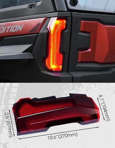 A & UTV Pro Red LED LED LIDS لـ 2024+ Polaris XPedition XP/XP 5/ADV/ADV 5 ، أضواء Red Brake & STOP لـ XP/XP 5/ADV/ADV 5 ، متوافق مع ملحقات Polaris Xpedition ، يحل محل #2416628 ، 2416629 in Saudi Arabia